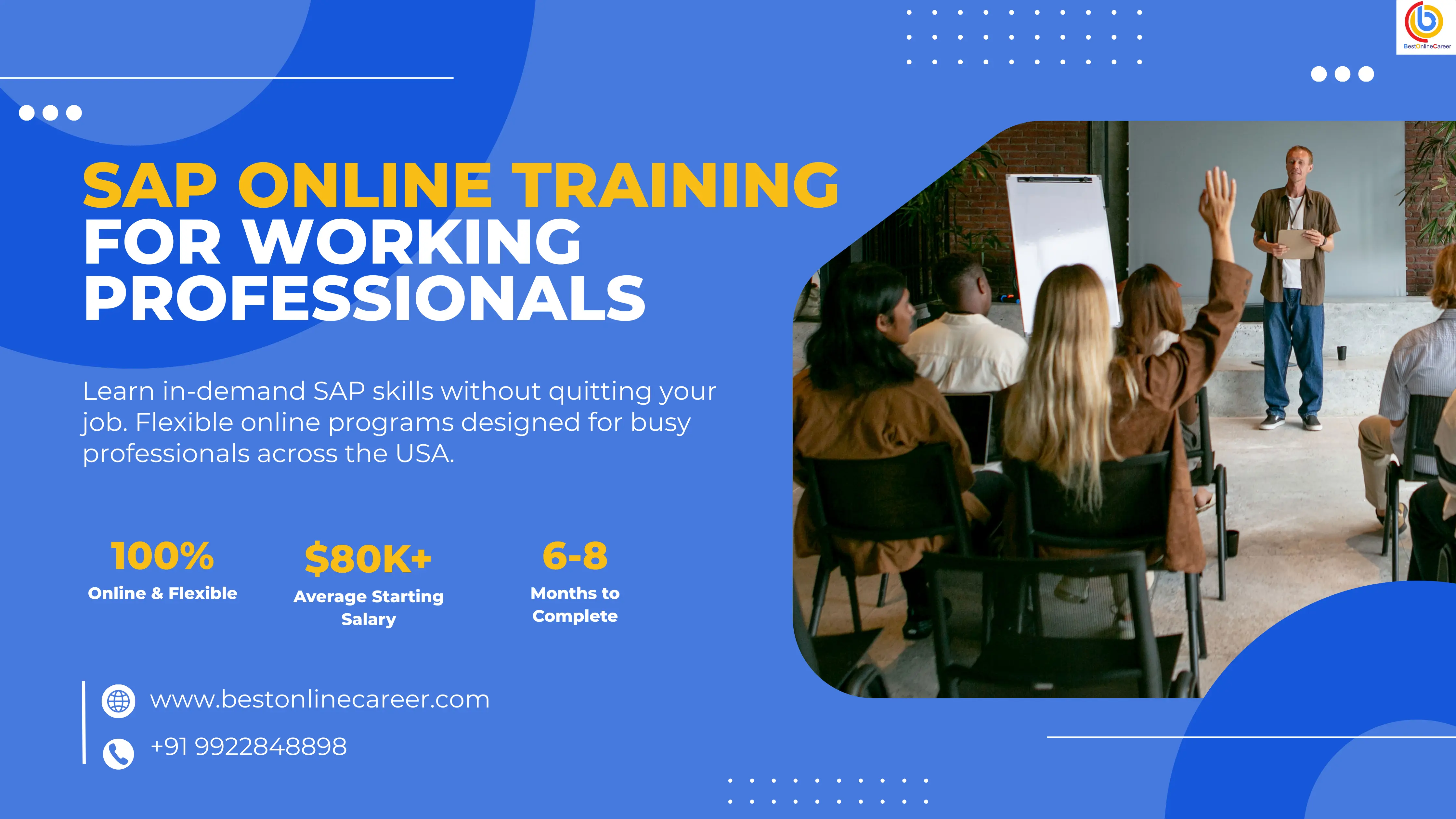 SAP Online Training in USA for Working Professionals: Learn Without Quitting Your Job